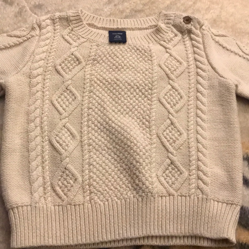 Boys cream sweater